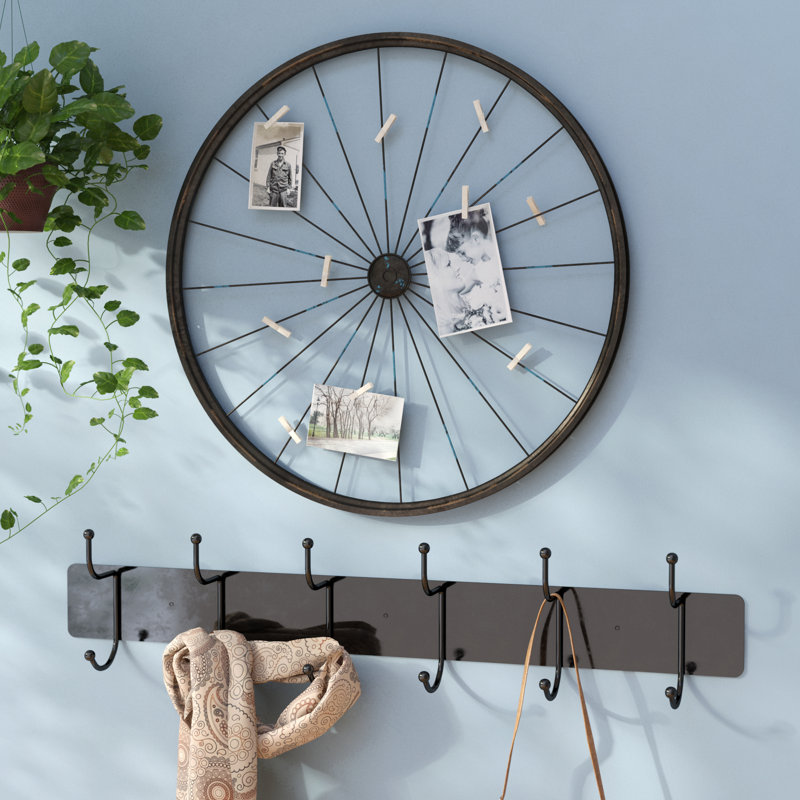 Trent Austin Design Millanocket Metal Wheel Photo Holder Wall