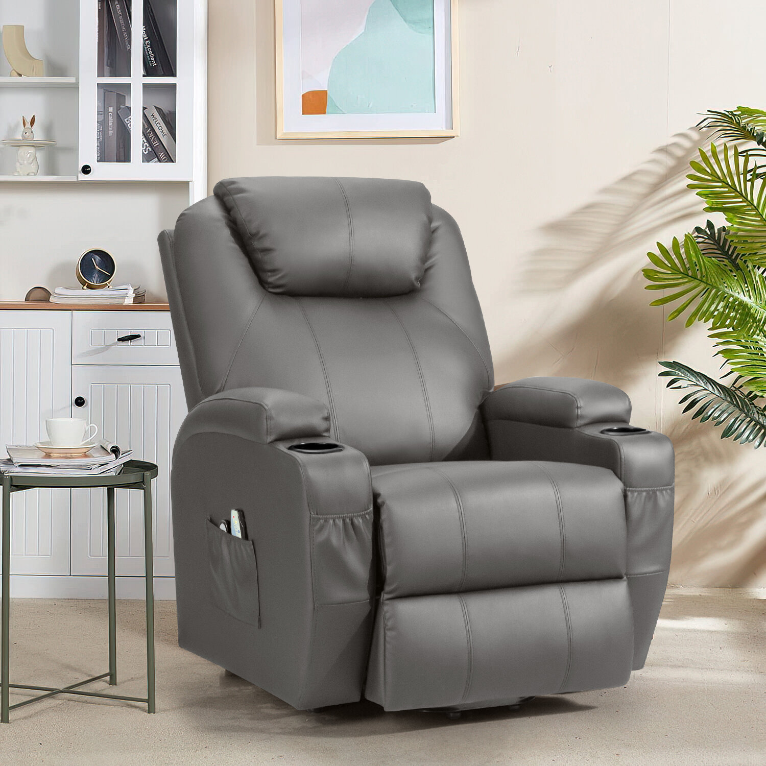 power recliner grey