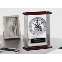Employee Gift Appreciation Gift New Job Gift Modern Square Black Aluminum Wall Clock with Fiber Laser Engraving Friendship Gift
