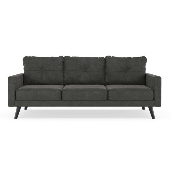 Black Suede Couch Wayfair