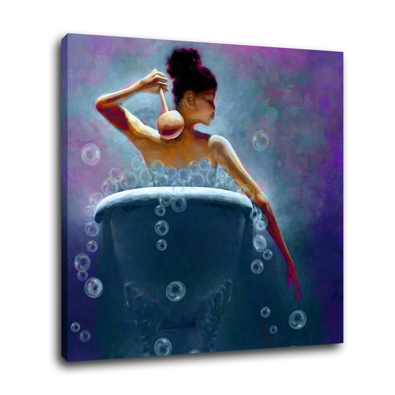 Winston Porter Ebony Bubbles Woman Bathroom African American Winston Porter Ebony Bubbles Woman