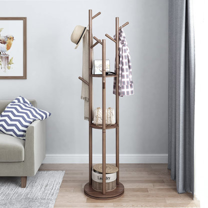 Hat Shelf House Decor Robe Hooks Storage Rack Coat Hanger Towel Holder 