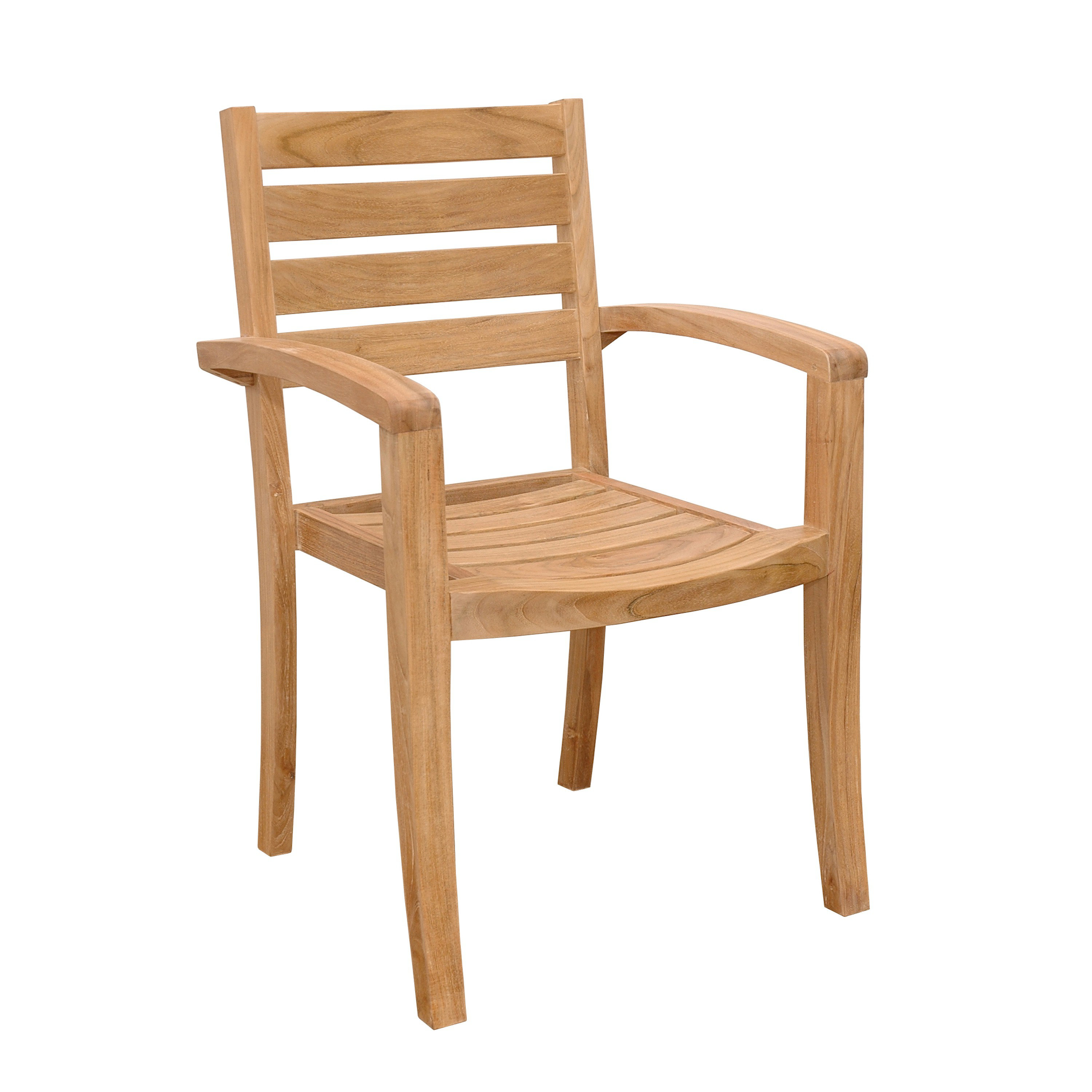 Anderson Teak Catalina Stacking Teak Patio Dining Chairs Wayfair
