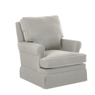 Go to store & view more images Wayfair Custom Upholstery™ Gwinnett Swivel Glider with Contrasting Welt