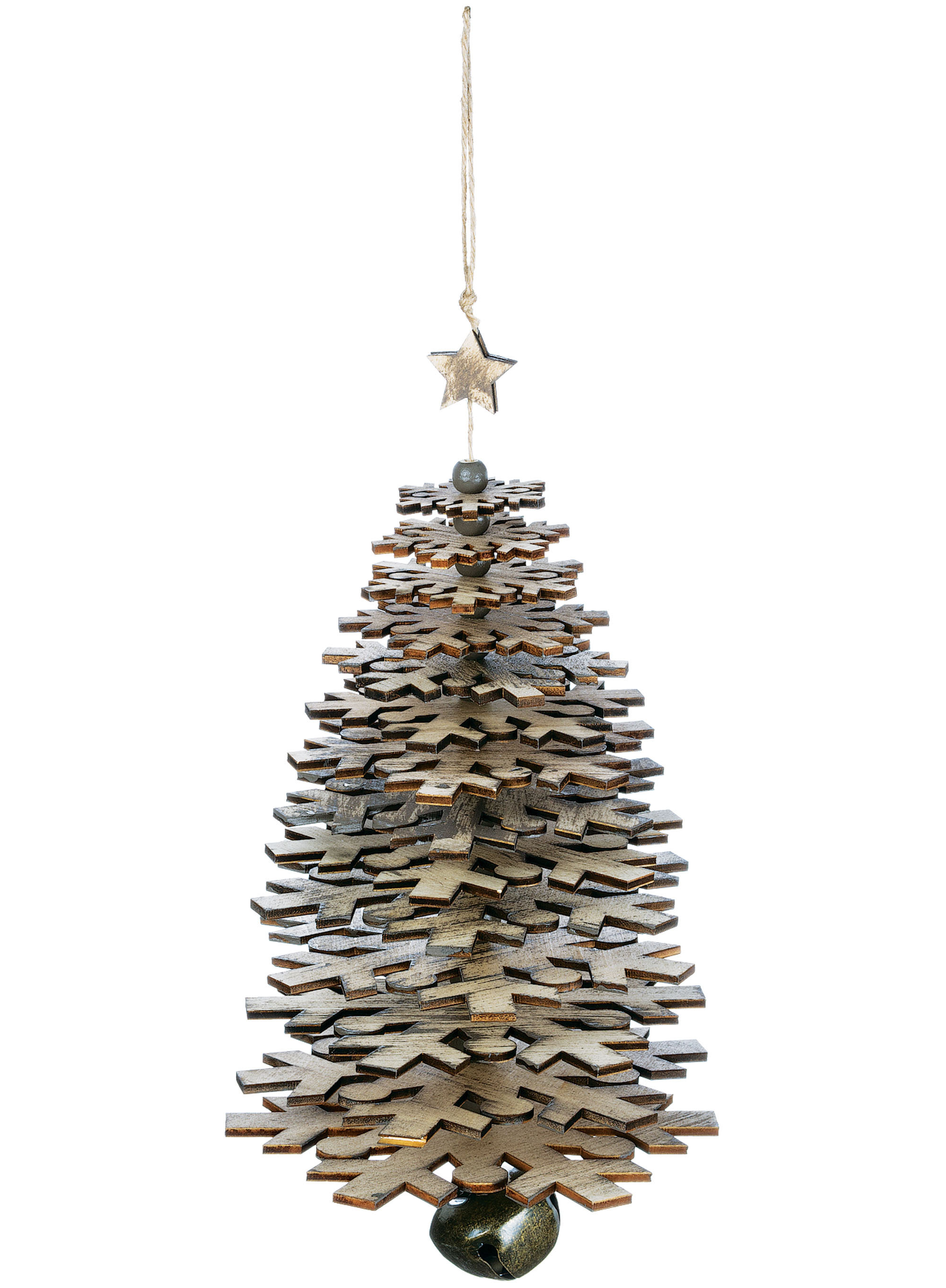 The Holiday Aisle Hygge Holiday Wooden Snowflake Tree Hanging Figurine Ornament Wayfair