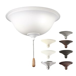 3-Light Bowl Ceiling Fan Light Kit