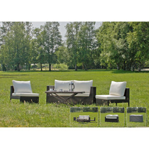 4-tlg. Loungesofa-Set Ravenna mit Kissen von Car..