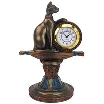 Art Nouveau Lithe Maidens Verdigris Bronze Finish Mantel Clock 