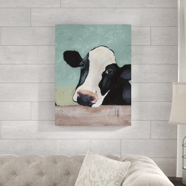 Gracie Oaks Holstein Cow Iii Acrylic Painting Print On Wrapped