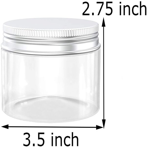 4pc 200ml Small Glass Jars Screw Lid Herbs Spices Condiments Sweets Food Storage