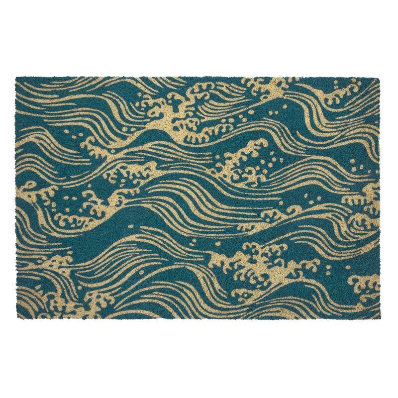 Entryways Victoria And Albert Museum Waves Large Coir Doormat