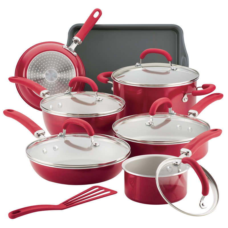 Rachael Ray Create Delicious 13 Piece Aluminum Non Stick ...