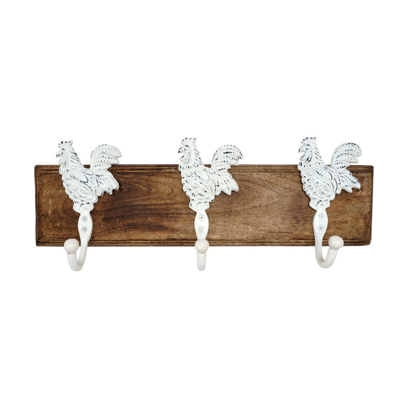 Rooster Wall Mounted Coat Rack