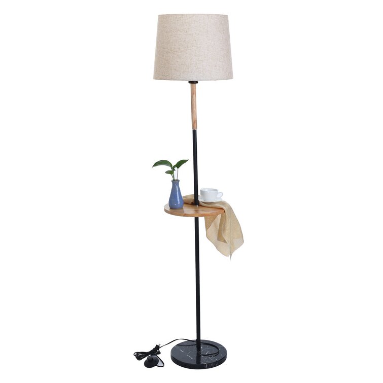 Wrought Studio Living Room Study Bedroom Floor Lamp Vertical Storage Tray Floor  Lamp | Wayfair