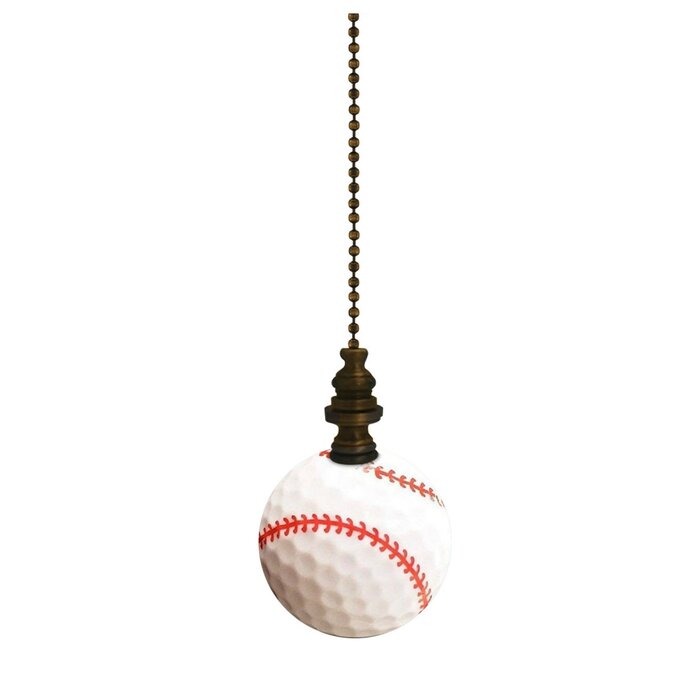 Baseball Ceiling Fan Pull Chain