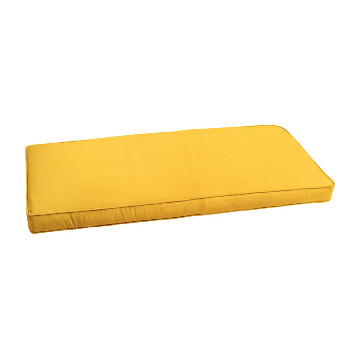 Bay Isle Home Sunflower Indoor Outdoor Sunbrella Bench Cushion