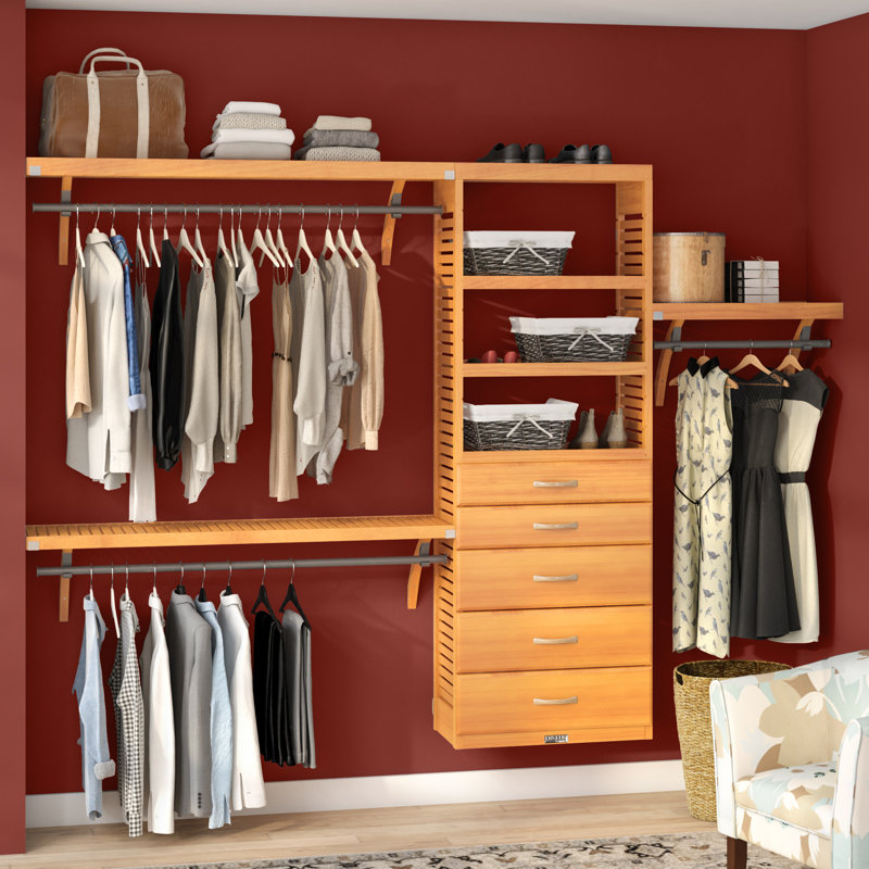 16 W Deep Solid Wood 5 Drawers Deluxe Organizer Reviews Joss