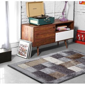 Armistead Hand-Tufted Gray/Beige Area Rug