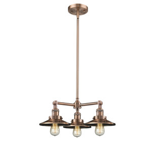 Go to store & view more images Mikesell 3-Light Shaded Chandelier by Williston Forge