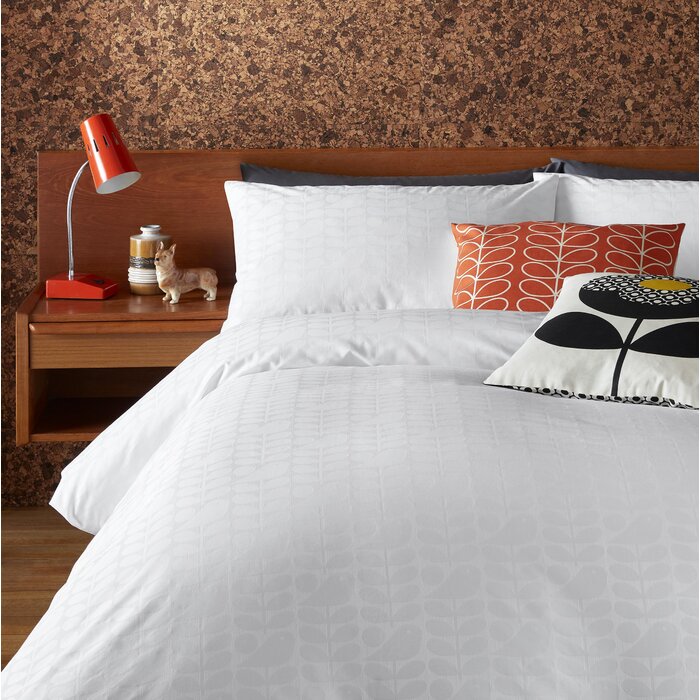 Orla Kiely Ditsy Early Bird 200 Tc Jacquard Duvet Cover Wayfair