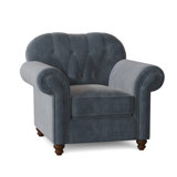 Farmhouse Rustic Blue Accent Chairs Birch Lane