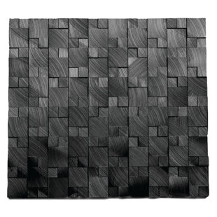 Metal Metallic Tiles You Ll Love Wayfair Random Sized Metal Mosaic Tile In Droid Brushed Black