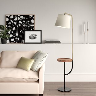 table with lamp