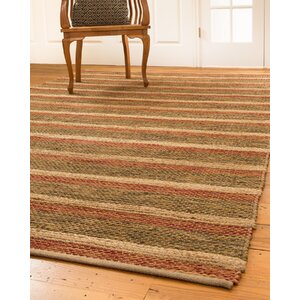 Meera Hand-Loomed Red/Green Area Rug