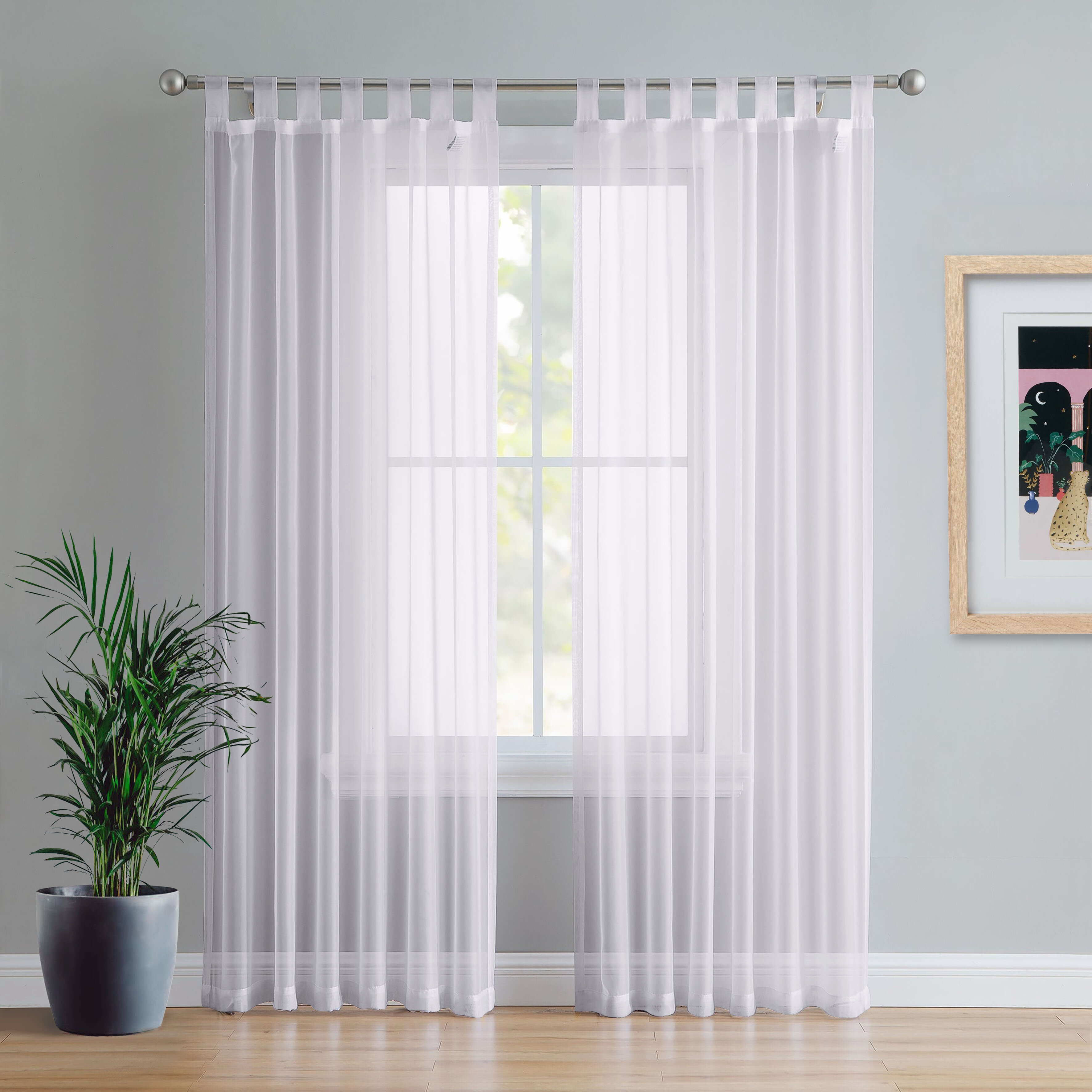 Zipcode Design Birdsall Tab Top Sheer Curtain Reviews Wayfaircouk