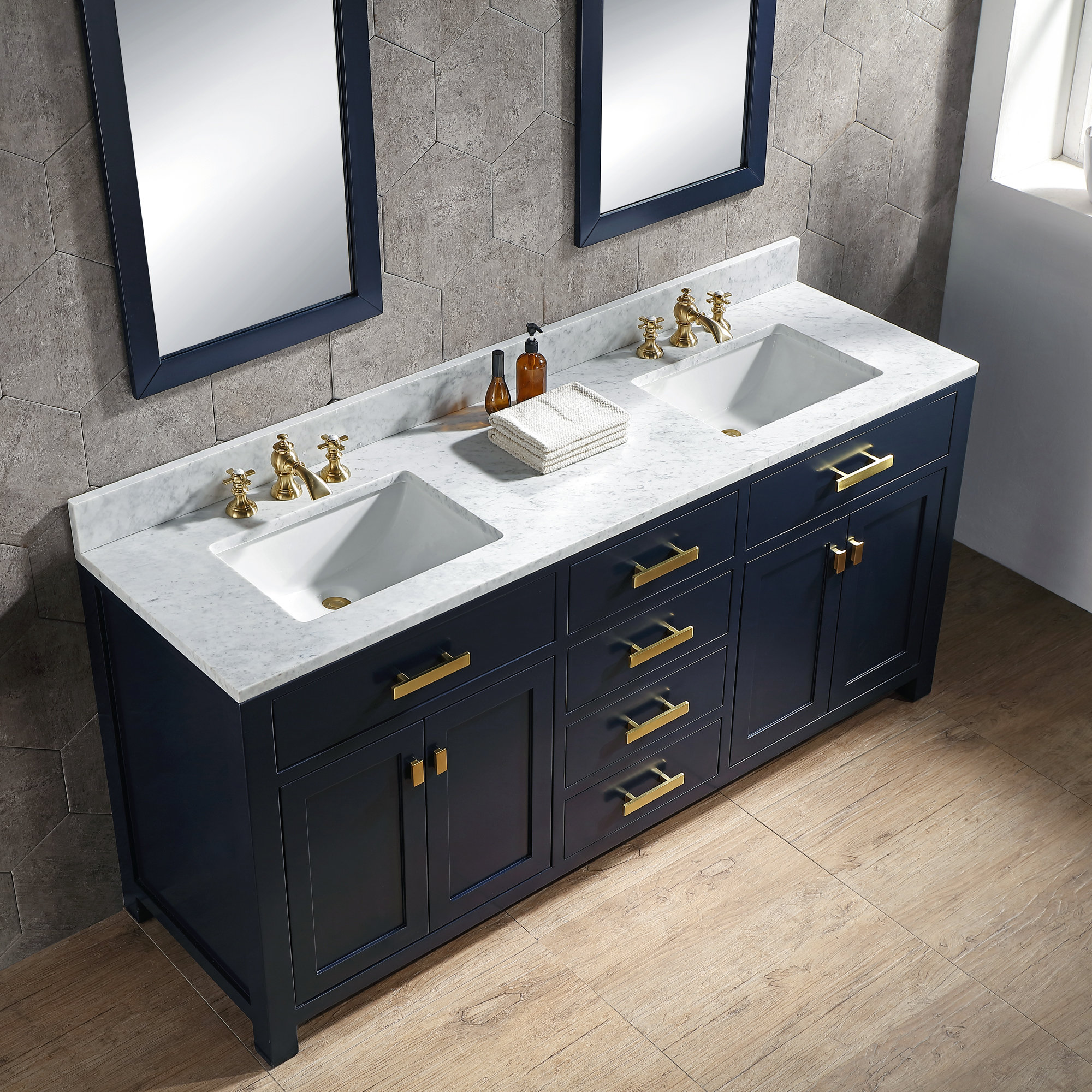 Rosecliff Heights Crisler 72 Double Bathroom Vanity Set Reviews Double Bathroom Vanity Set
