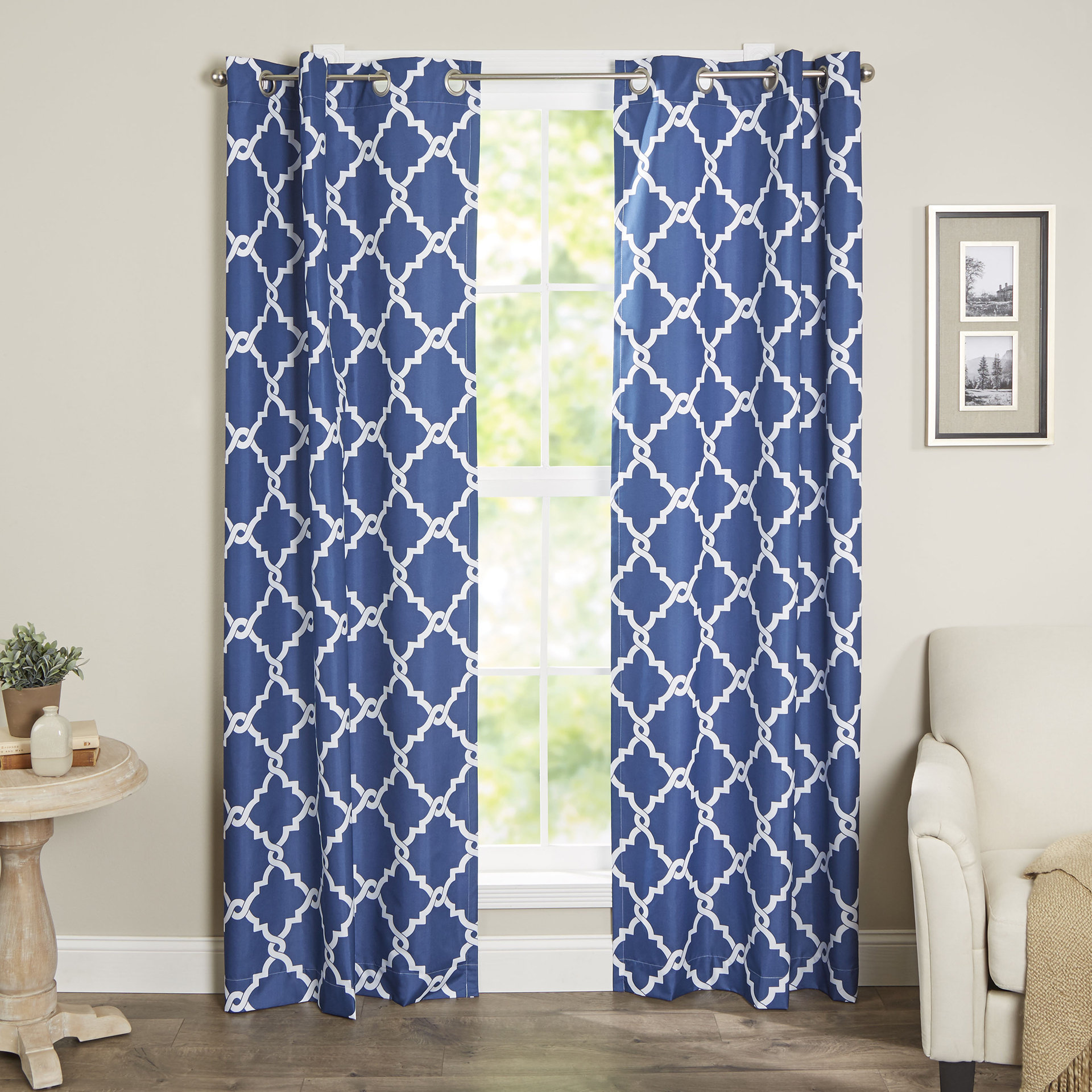 Zipcode Design Tanesha Geometric Room Darkening Grommet Curtain Zipcode Design Tanesha Geometric Room Darkening Grommet Curtain Panels Reviews Wayfair