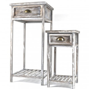 Flemington 2 Piece Wooden End Table by August Grove 2019 Sale