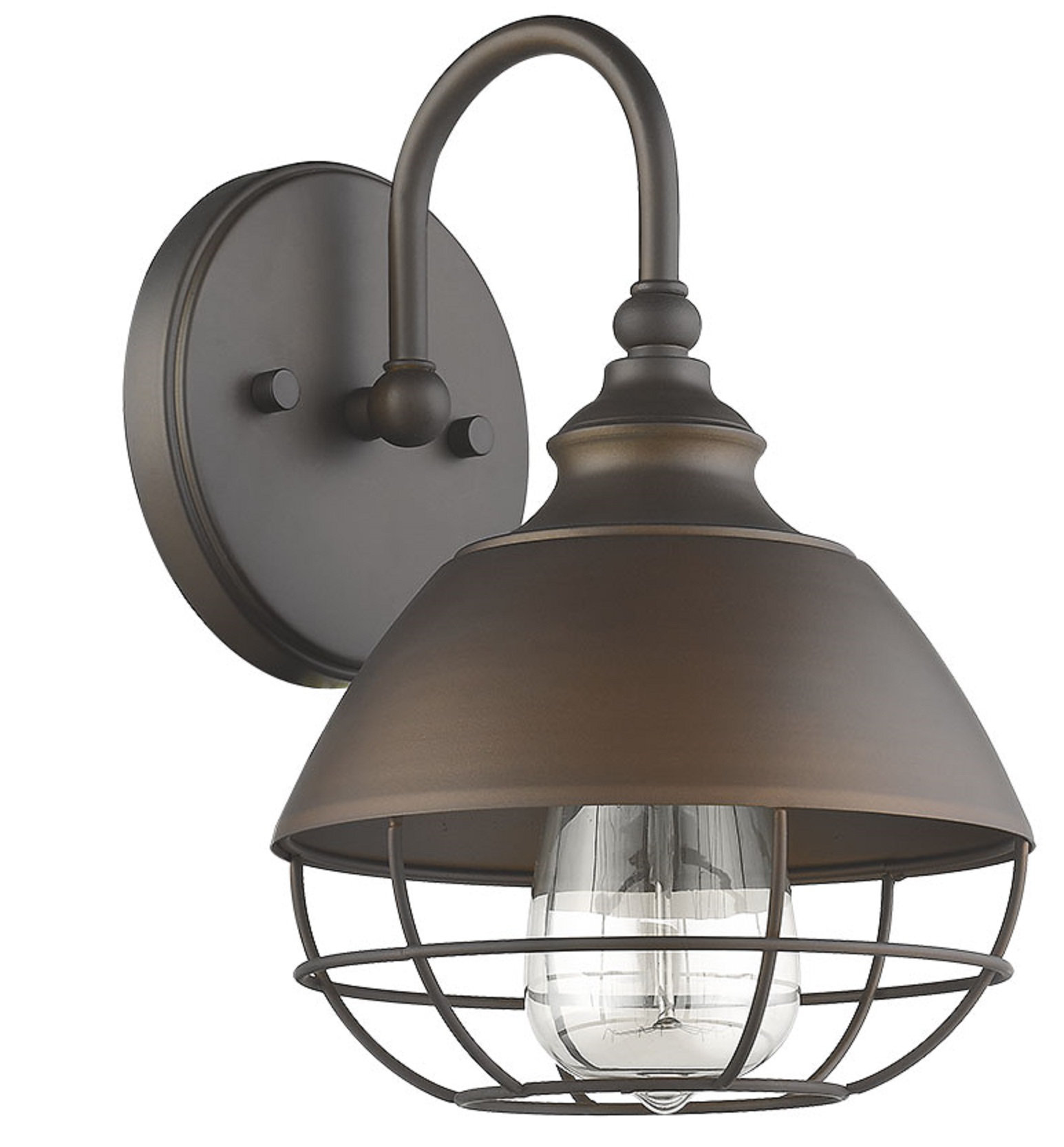 Williston Forge Medici 1 Light Armed Sconce Wayfair