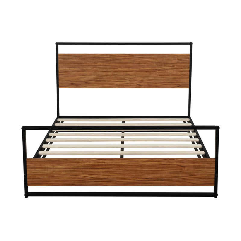 Latitude Run Damishia Full Double Low Profile Platform Bed Reviews Wayfair