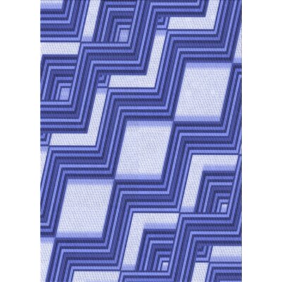 Abstract Wool Blue Area Rug East Urban Home Rug Size: Rectangle 8' x 12'