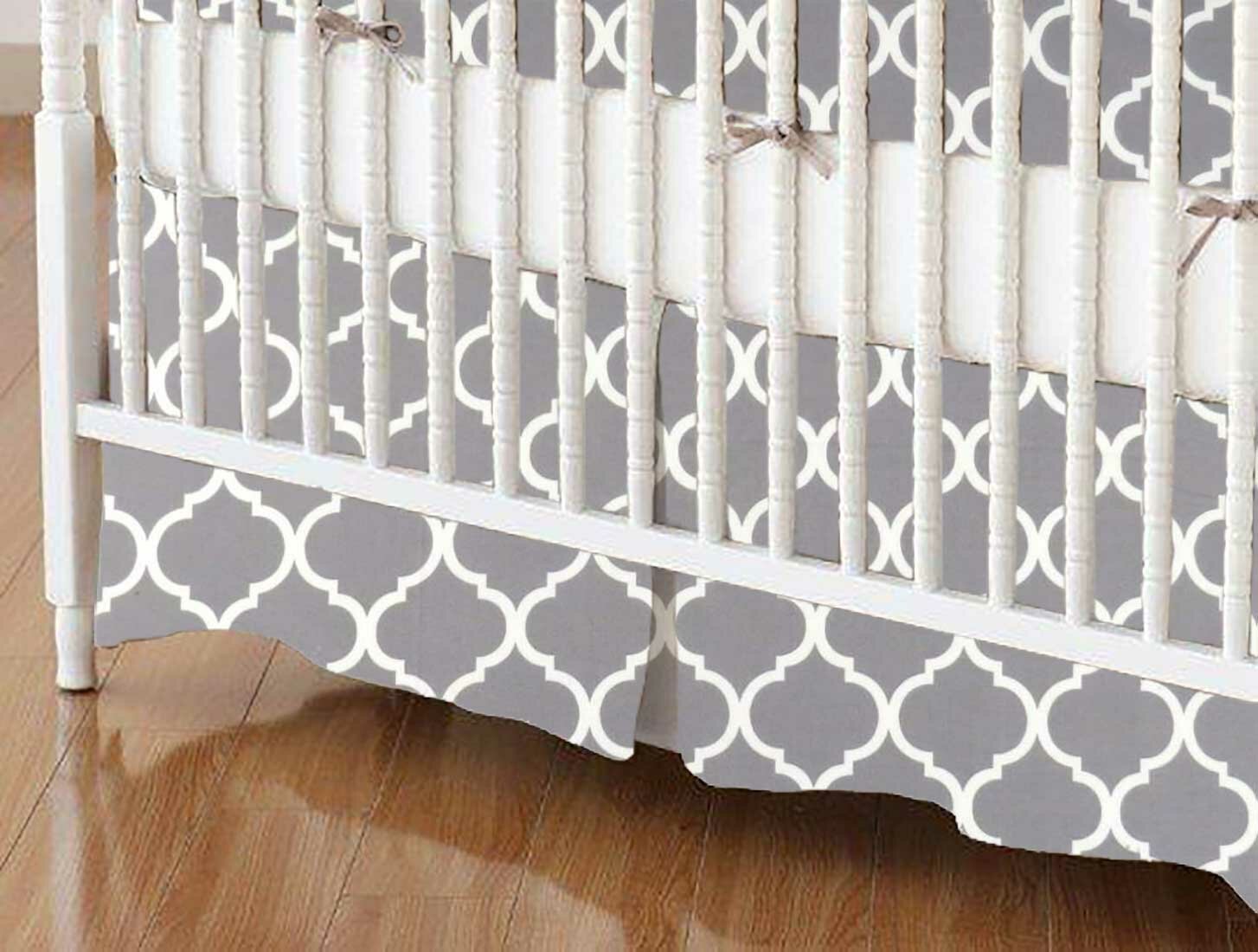 Sheetworld Large Quatrefoil Crib Skirt Wayfair