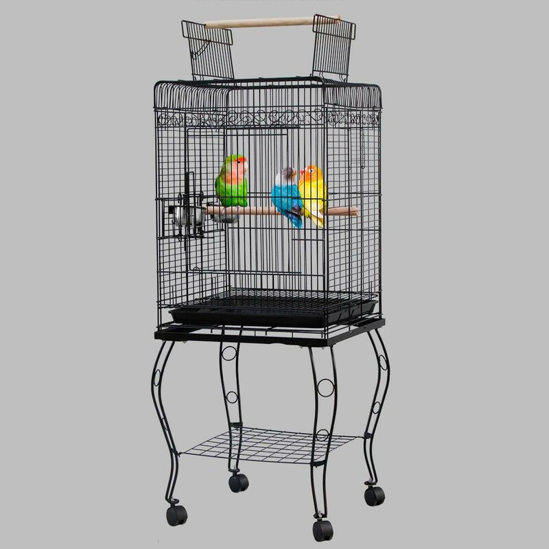 bird cage stand on wheels