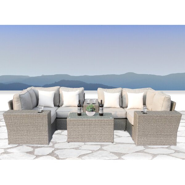 Rosecliff Heights Winsford 10 Piece Sectional Set with Cushions