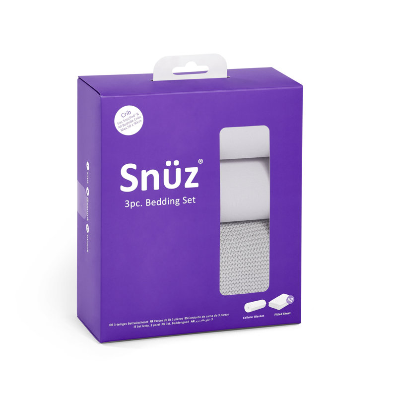 snuz crib bedding set