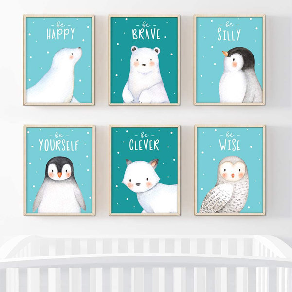 Harriet Bee Croton Be Brave Kind Silly Wise Penguin Owl Winter