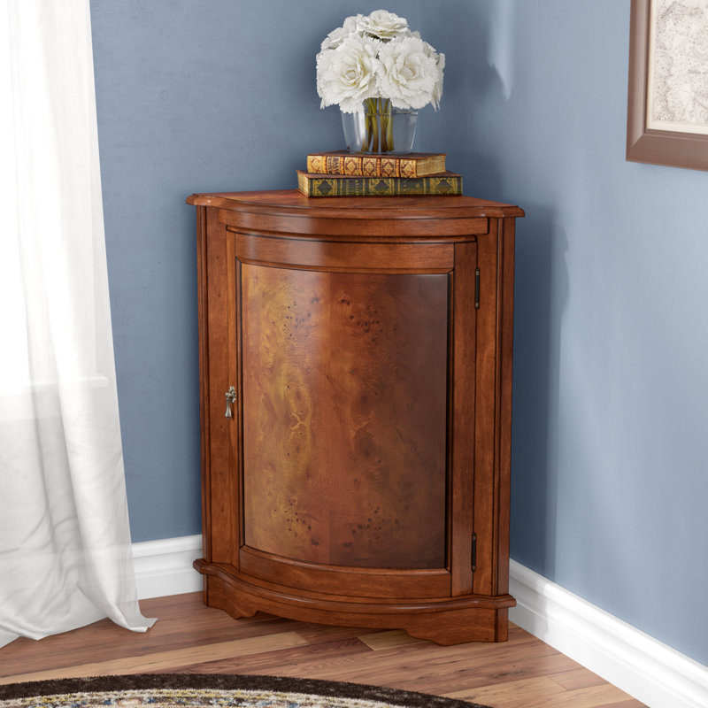 Darby Home Co Vanleer 1 Door Corner Accent Cabinet Reviews Wayfair