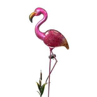 Solar Flamingo Garden Stake Wayfair Flamingo Garden Stake