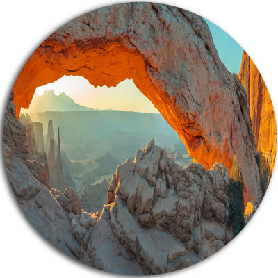 Mesa Arch Canyon lands Utah Park Photographic Print on Metal