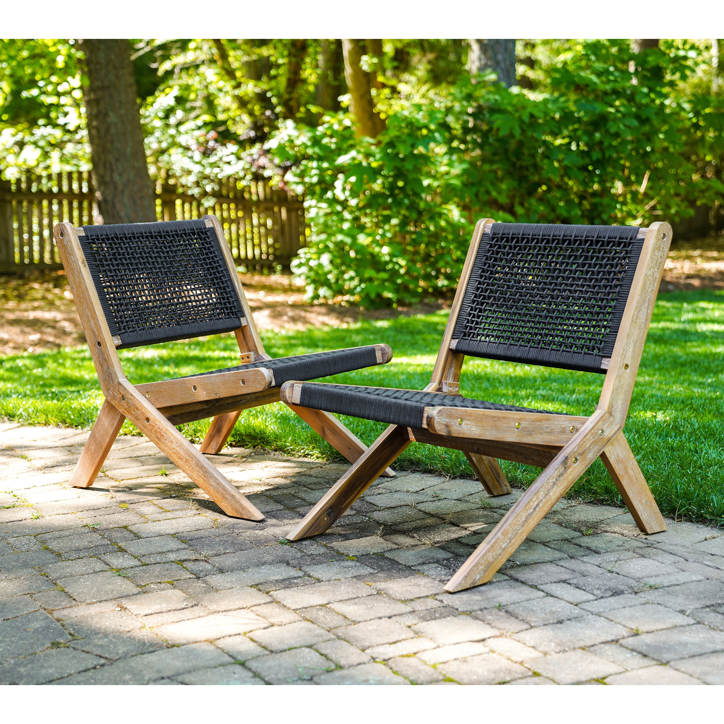 Gracie Oaks Havell Patio Chairs 2 Pack Reviews Wayfair