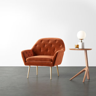 red accent chair