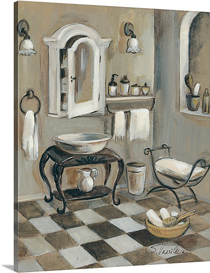 Canvas On Demand French Bath Iv By Silvia Vassileva Painting