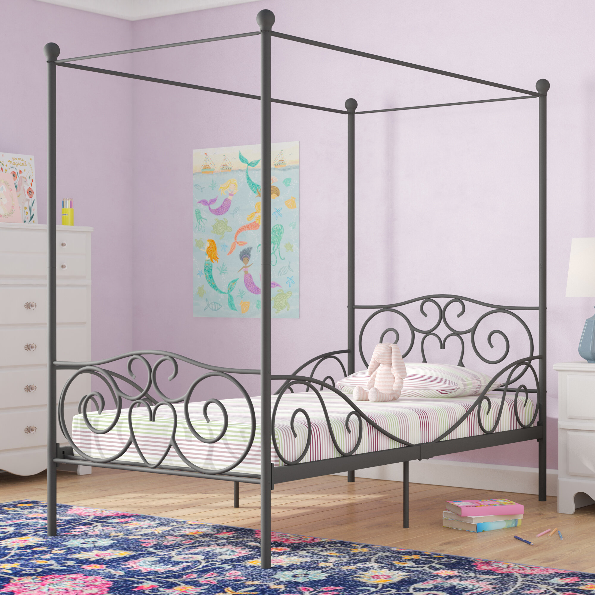 Canopy Metal Beds You Ll Love In 2021 Wayfair