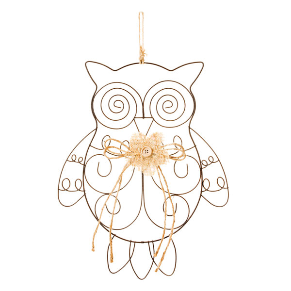 Wooden Owl Welcome Sign Door Decor Hanging Cute Baby Owl Wall