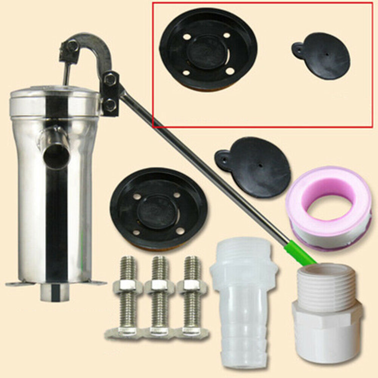 Hand Operated Water Well Pump,Stainless Steel Home Manual Water Pump  Domestic Well Hand Shake Suction Pump,10M Shallow Well Emergency Manual  Water Jet ...