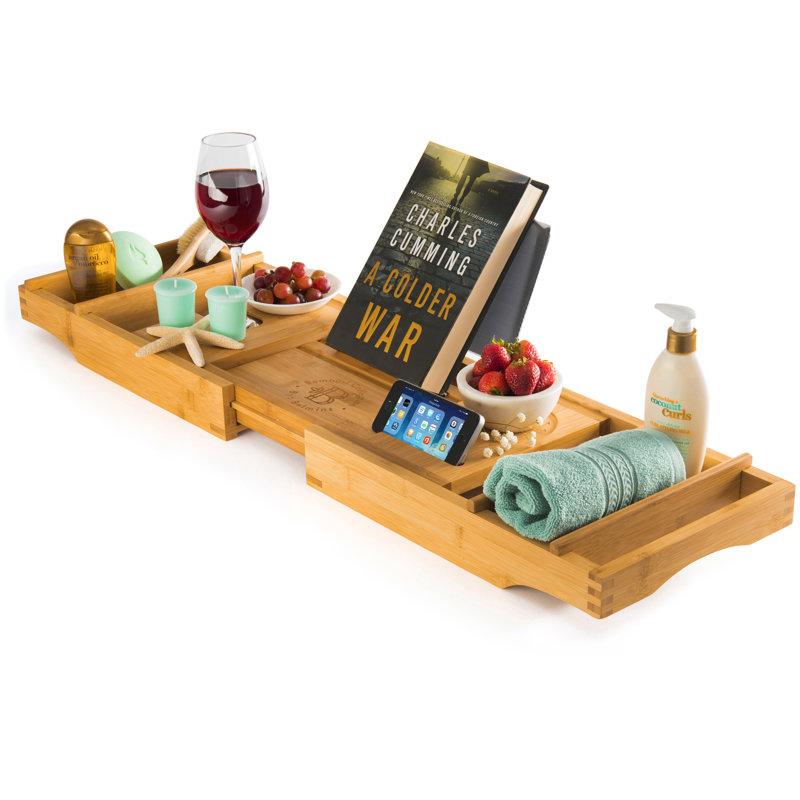Belmint Bambusi Bamboo Bathtub Caddy &amp; Reviews | Wayfair
